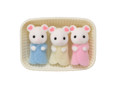 Sylvanian Families Marshmallow Mouse Triplets 3+