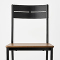 SANDSBERG / SANDSBERG Table and 4 chairs, black/black, 110x67 cm