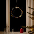 STRÅLA LED pendant lamp, battery-operated ring shaped, 27 cm