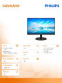 Philips 23.8" LCD Monitor 242V8LA VA HDMI DP Speakers