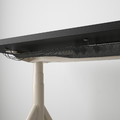 IDÅSEN Desk sit/stand, black/beige, 120x70 cm