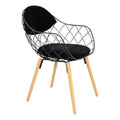 Chair Jahi, black/black/natural