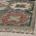 VESTERVIG Rug, flatwoven, handmade multicolour/diamond pattern, 160x230 cm