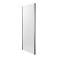 Shower Panel Zilia 90 x 200 cm, inox/clear glass