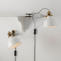 RANARP Wall/clamp spotlight, off-white