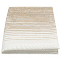 TAGGSIMPA Tablecloth, white/beige, 145x320 cm