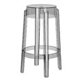 Bar Stool Ghost 66cm, grey transparent