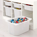 TROFAST Storage combination, white white, orange, 99x44x56 cm