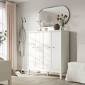 IDANÄS Cabinet with bi-folding doors, white, 121x135 cm