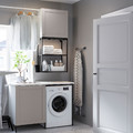 ENHET Laundry, anthracite/grey frame, 123x63.5x87.5 cm