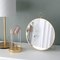 GRYTÅS Mirror, gold-colour, 25 cm