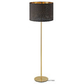 NYMÖ / SKAFTET Floor lamp, black brass, brass