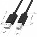 Unitek Cable USB 2.0 to USB-B Y-C420GBK