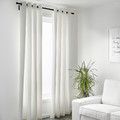 MERETE Room darkening curtains, 1 pair, 145x300 cm, white