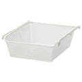 KOMPLEMENT Mesh basket with pull-out rail, white, 50x58 cm