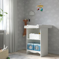 SMÅGÖRA Changing table/bookshelf, white