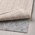 TIPHEDE Rug, flatwoven, natural, off-white, 120x180 cm