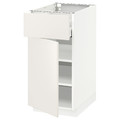 METOD / MAXIMERA Base cabinet with drawer/door, white/Veddinge white, 40x60 cm