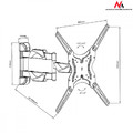 TV Wall Mount 13-50" 30kg MC-743, black