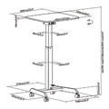 MacLean Ergonomic Stand-sit Table MC-892