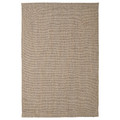 VODSKOV Rug, flatwoven, natural/light grey, 133x195 cm