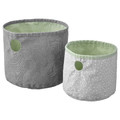 LEN Box set of 2, green/light grey