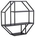 Wall Shelf Seaford Octagon, black