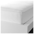 DVALA Fitted sheet, white, 140x200 cm