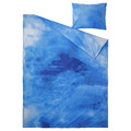 BLÅVINGAD Duvet cover and pillowcase, ocean pattern/blue, 150x200/50x60 cm