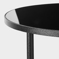 ÄSPERÖD Side table, black, glass black, 45 cm