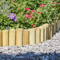 Garden Edging Log Roll 180 x 15 cm fi 23 x 46 mm, green