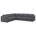 VIMLE Cover for corner sofa, 5-seat, Gunnared medium grey