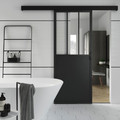 GoodHome Industrial Sliding Internal Door 80, black