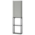 ENHET Storage combination, anthracite/grey frame, 40x17x150 cm