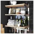 KUNGSFORS Susp rail w shelf/mgnt knife rack