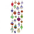 Craft Christmas Self-Adhesive Decoration Set Christmas Baubles 24pcs