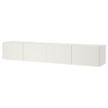 PLATSA Wall storage, white Fonnes, white, 240x42x40 cm