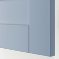 SANNIDAL Door with hinges, blue, 40x180 cm