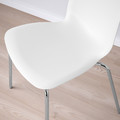 LIDÅS Chair, white/Sefast chrome-plated