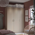 PAX / FORSAND Wardrobe combination, grey-beige/grey-beige, 150x60x201 cm