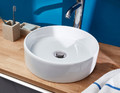 Ceramic Countertop Basin GoodHome Scalea 35cm, white