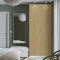 PAX / STORKLINTA Wardrobe combination, white/oak effect, 100x60x236 cm