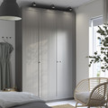 PAX / GULLABERG Wardrobe combination, dark grey/grey, 150x60x236 cm