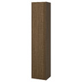 ÄNGSJÖN High cabinet with door, brown oak effect, 40x35x195 cm