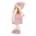 Christmas Decoration Girl 38cm, pink