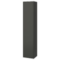 HAVBÄCK High cabinet with door, dark grey, 40x35x195 cm