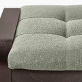 POÄNG Footstool, black-brown/Gunnared light green