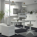 MITTZON Desk sit/stand, electric white, 160x80 cm