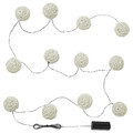 SOLVINDEN LED lighting chain with 12 lights, battery-operated/white