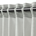 SILVERLÖNN Sheer curtains, 1 pair, light grey, 145x300 cm